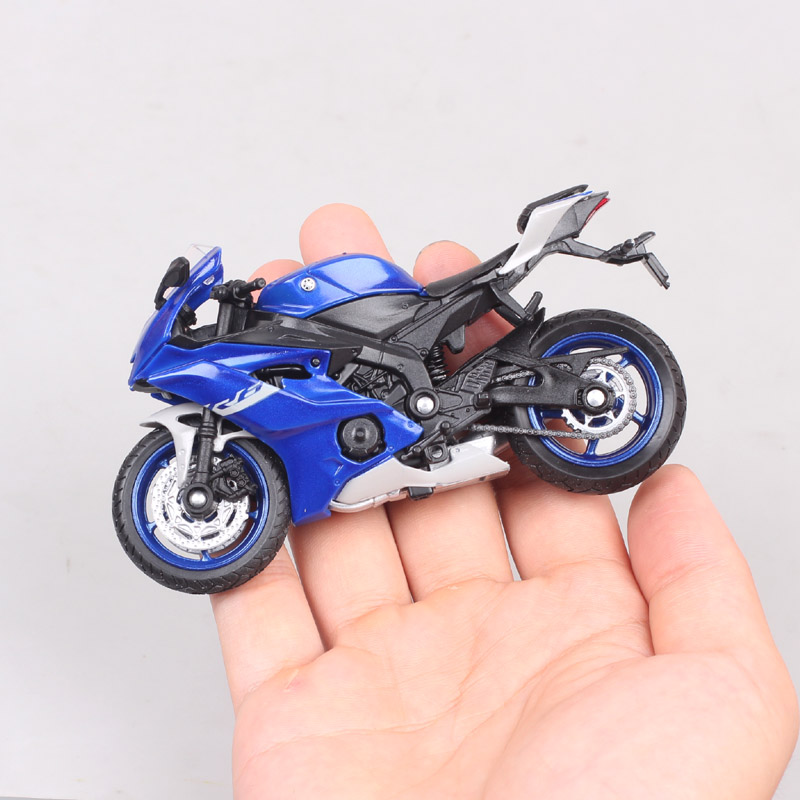 Kids 1/18 Scale Mini Welly 2020 Yamaha YZF R6 Super Racing Bike Diecast Toy Vehicle Plastic Model Motorcycle Toy Thumbnails Blue Kids 1/18 Scale Mini Welly 2020 Yamaha YZF R6 Super Racing Bike Diecast Toy Vehicle Plastic Model Motorcycle Toy Thumbnails Blue