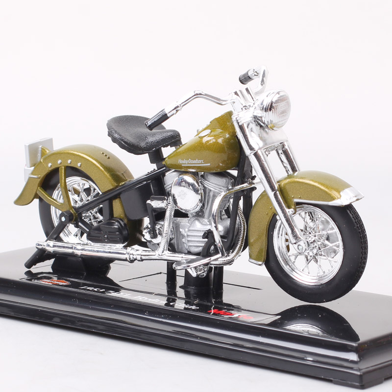 Classics 1/18 Scale Maisto Old 1953 74FL Hydra Glide Bike Diecast Toy Vehicle Motorcycle Model Mini Motorbike Of Kids boys Gift