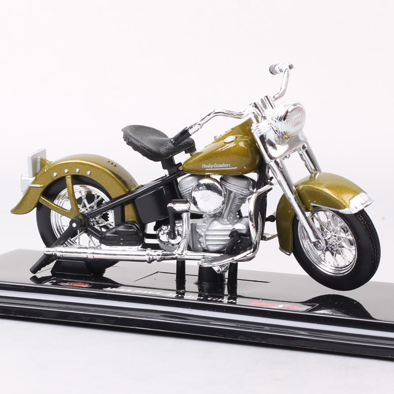 Classics 1/18 Scale Maisto Old 1953 74FL Hydra Glide Bike Diecast Toy Vehicle Motorcycle Model Mini Motorbike Of Kids boys Gift