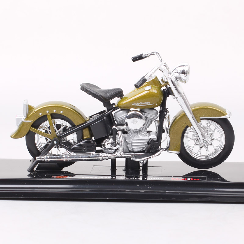 Classics 1/18 Scale Maisto Old 1953 74FL Hydra Glide Bike Diecast Toy Vehicle Motorcycle Model Mini Motorbike Of Kids boys Gift
