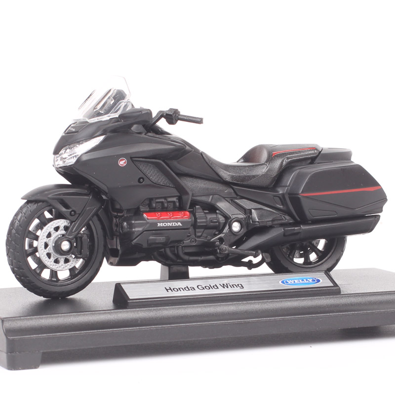 1/18 Scale Small Welly 2020 Honda Gold Wing Cruiser Bike Model Diecast Toy Vehicle Touring Motorcycle Toy Of Collectible Boys