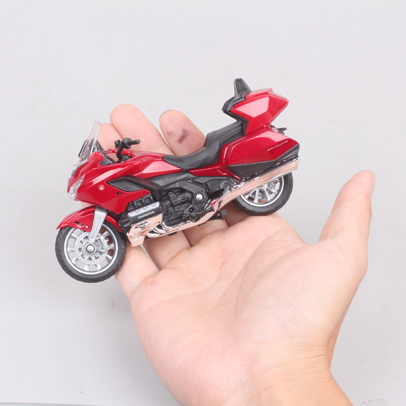 1/18 Scale Small Welly 2020 Honda Gold Wing Cruiser Bike Model Diecast Toy Vehicle Touring Motorcycle Toy Of Collectible Boys