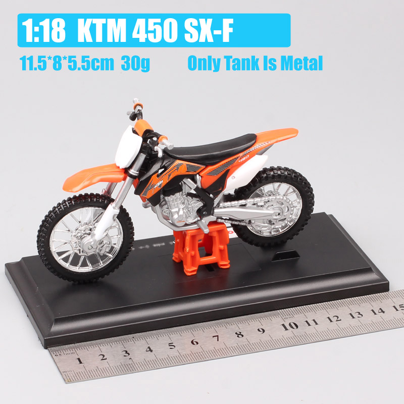 1/18 Scale Mini Maisto SXF 450 SX-F Motocross Diecasts & Toy Vehicles Miniatures Offroad Dirt Bike Enduro Racing Motorbike Gifts