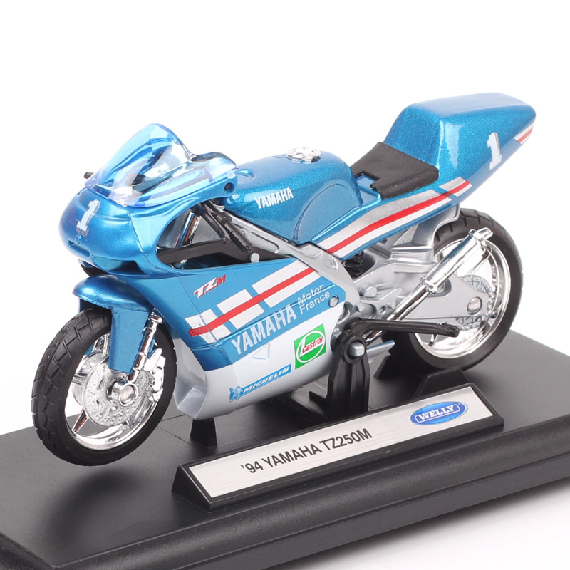 Welly 1/18 Scale 1994 Yamaha TZ 250 TZ250M #1 France Test Bike GP Racing Diecast Vehicle Model Moto Motorcycle Children's Toys