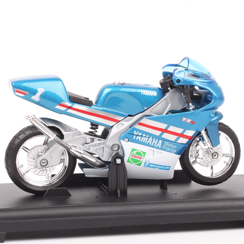 Welly 1/18 Scale 1994 Yamaha TZ 250 TZ250M #1 France Test Bike GP Racing Diecast Vehicle Model Moto Motorcycle Children's Toys