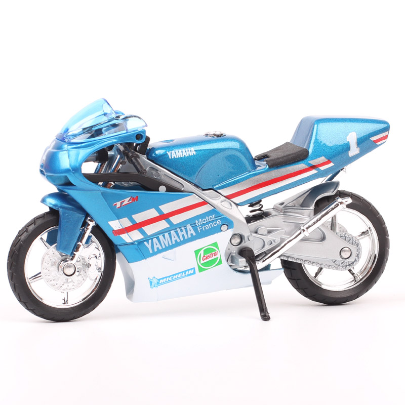 Welly 1/18 Scale 1994 Yamaha TZ 250 TZ250M #1 France Test Bike GP Racing Diecast Vehicle Model Moto Motorcycle Children's Toys