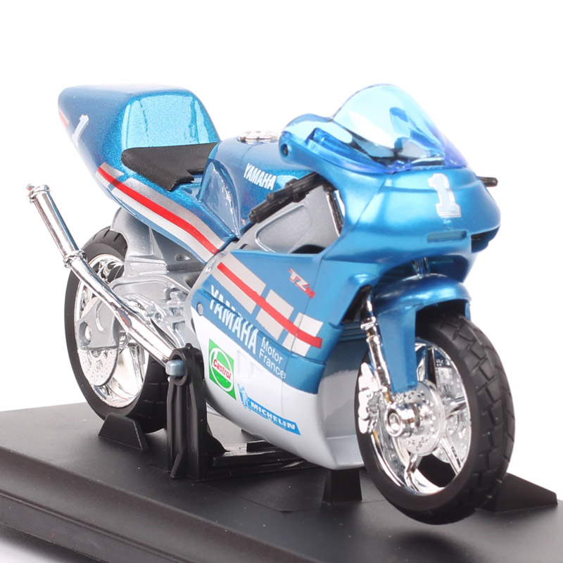Welly 1/18 Scale 1994 Yamaha TZ 250 TZ250M #1 France Test Bike GP Racing Diecast Vehicle Model Moto Motorcycle Children's Toys