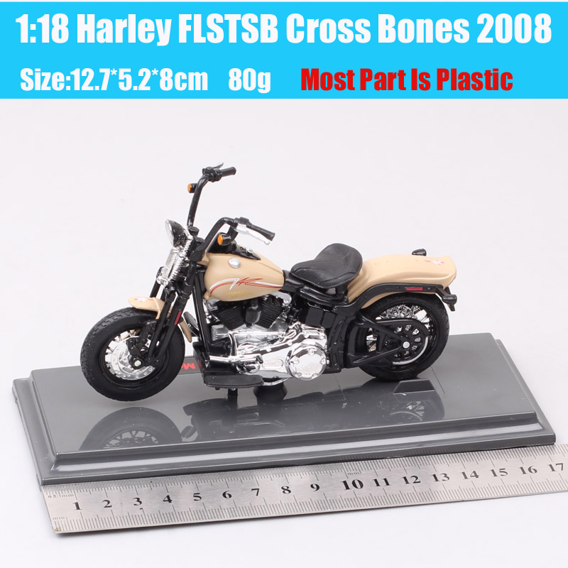 1:18 scale maisto Harley FLSTSB Cross Bones 2008 Softail bike Diecast Vehicle street motorcycle model toys gift of adult hobby