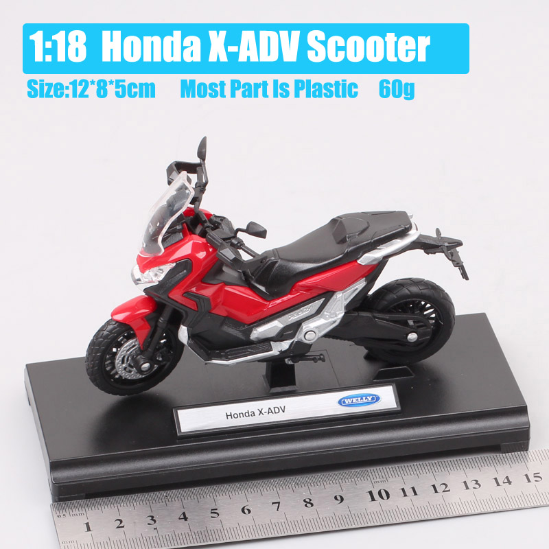 Kids 1:18 Scale Welly Honda X-ADV Scooter X ADV Crossover Adventure Bike Diecasts & Toy Vehicles Motorcycle Model Replicas Gifts Kids 1:18 Scale Welly Honda X-ADV Scooter X ADV Crossover Adventure Bike Diecasts & Toy Vehicles Motorcycle Model Replicas Gifts