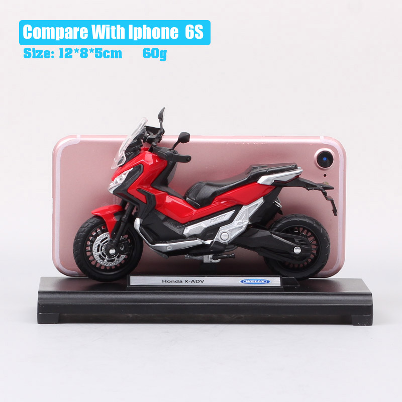 Kids 1:18 Scale Welly Honda X-ADV Scooter X ADV Crossover Adventure Bike Diecasts & Toy Vehicles Motorcycle Model Replicas Gifts Kids 1:18 Scale Welly Honda X-ADV Scooter X ADV Crossover Adventure Bike Diecasts & Toy Vehicles Motorcycle Model Replicas Gifts