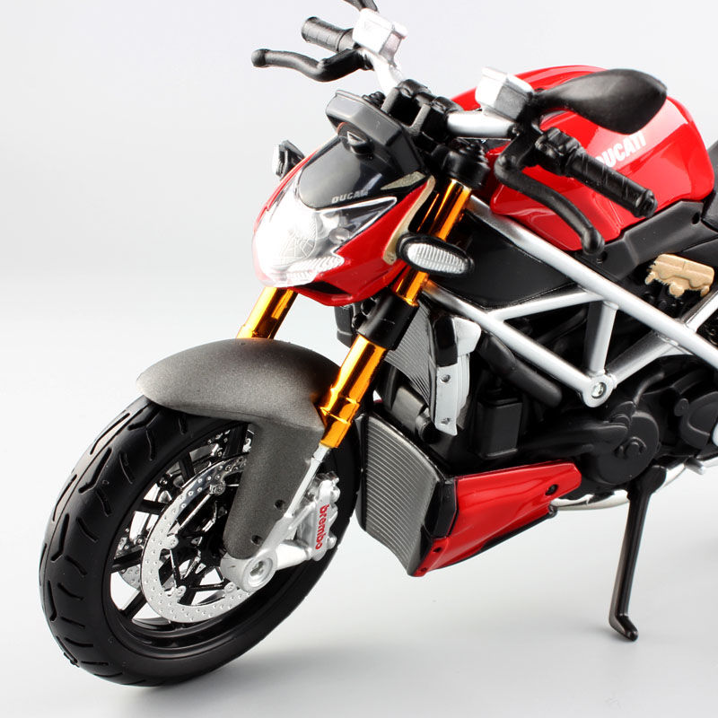 1:12 Scale Children's Maisto mod Ducati Streetfighter S Muscle Replica diecast Streetbike model motor bike race motorcycle toy