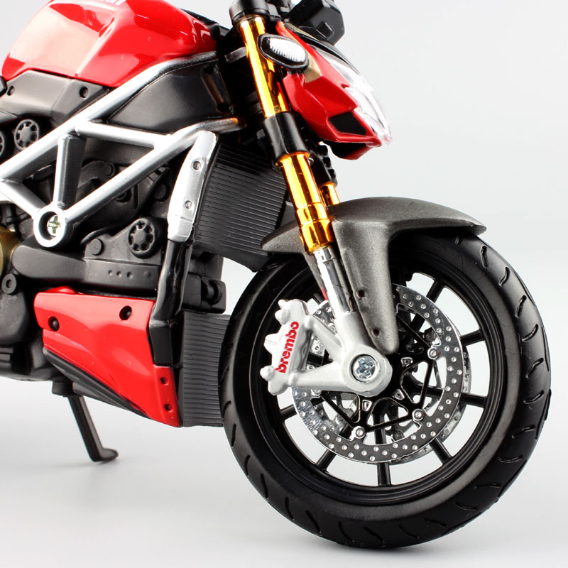 1:12 Scale Children's Maisto mod Ducati Streetfighter S Muscle Replica diecast Streetbike model motor bike race motorcycle toy