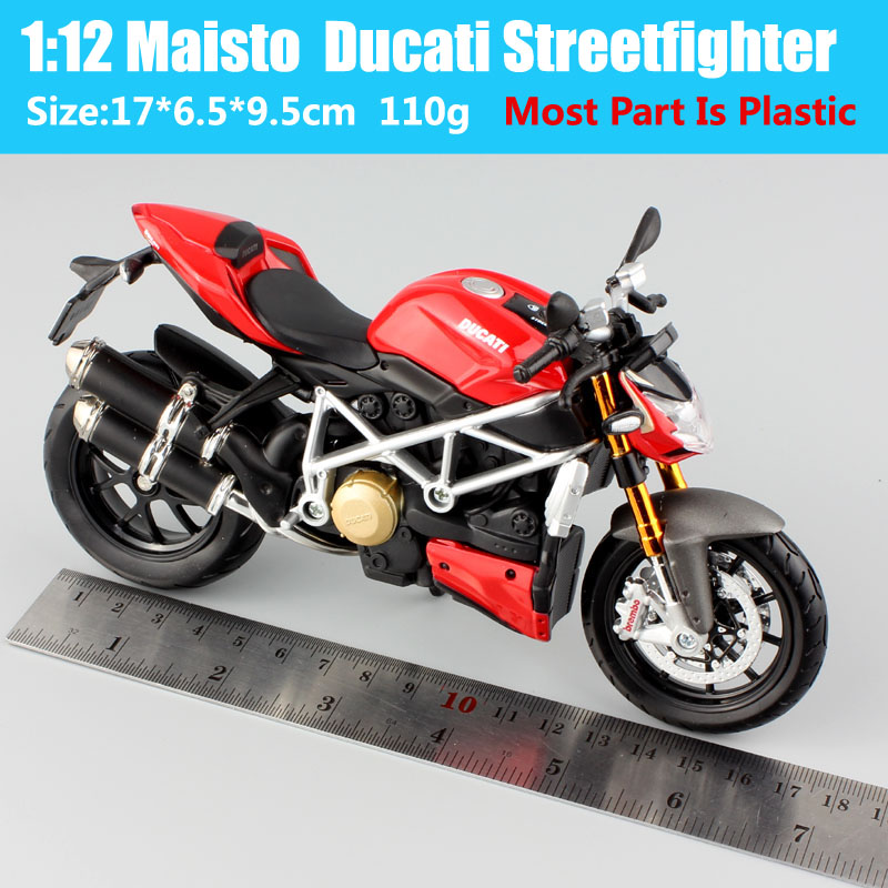 1:12 Scale Children's Maisto mod Ducati Streetfighter S Muscle Replica diecast Streetbike model motor bike race motorcycle toy