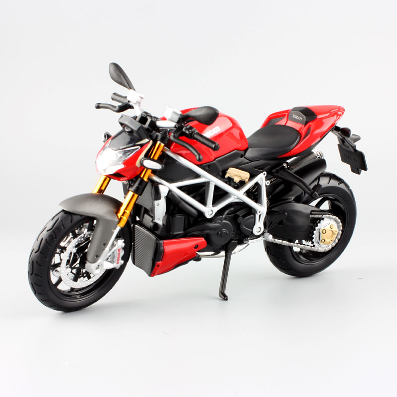 1:12 Scale Children's Maisto mod Ducati Streetfighter S Muscle Replica diecast Streetbike model motor bike race motorcycle toy