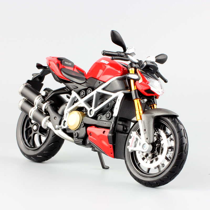 1:12 Scale Children's Maisto mod Ducati Streetfighter S Muscle Replica diecast Streetbike model motor bike race motorcycle toy