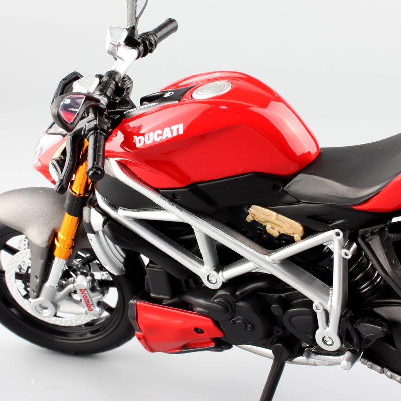 1:12 Scale Children's Maisto mod Ducati Streetfighter S Muscle Replica diecast Streetbike model motor bike race motorcycle toy
