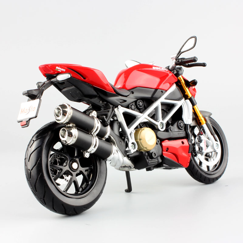 1:12 Scale Children's Maisto mod Ducati Streetfighter S Muscle Replica diecast Streetbike model motor bike race motorcycle toy