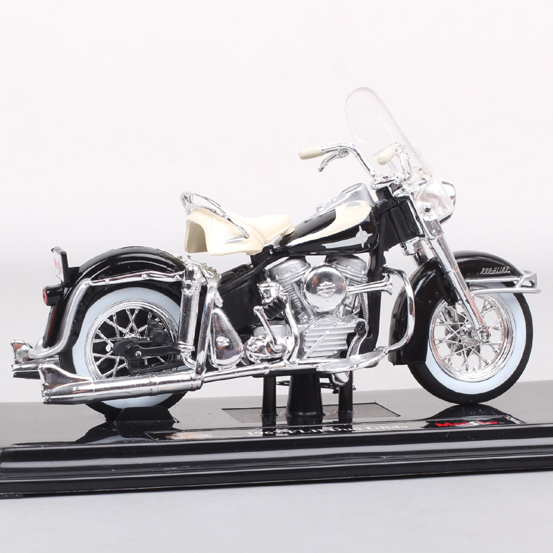 Kids 1:18 Scale classic Maisto 1962 FLH DUO GLIDE bike Panhead hydra glide sport Diecast model vehicles motorcycle toy miniature