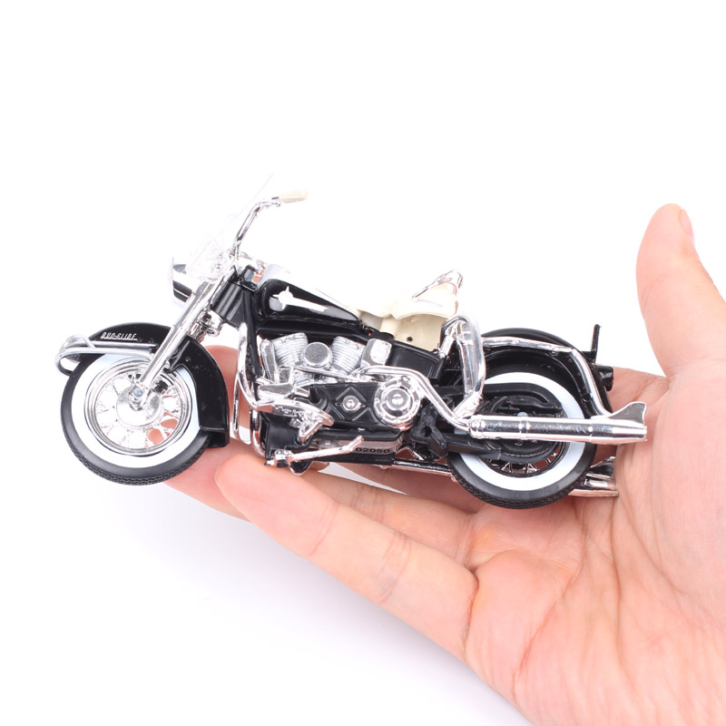 Kids 1:18 Scale classic Maisto 1962 FLH DUO GLIDE bike Panhead hydra glide sport Diecast model vehicles motorcycle toy miniature