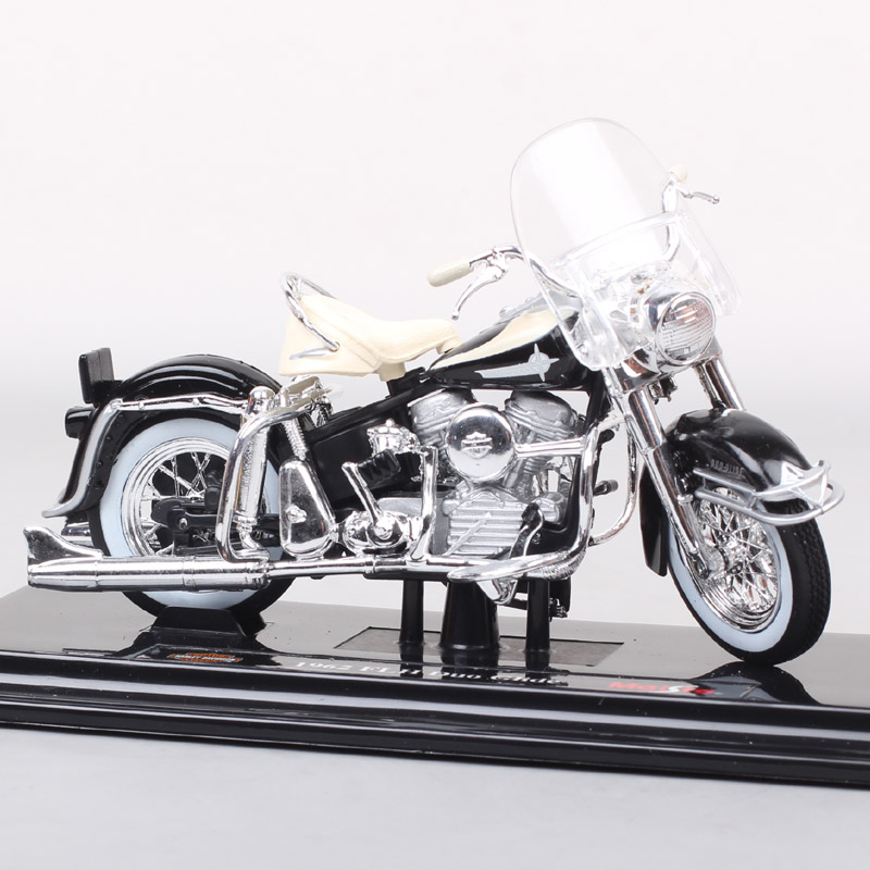 Kids 1:18 Scale classic Maisto 1962 FLH DUO GLIDE bike Panhead hydra glide sport Diecast model vehicles motorcycle toy miniature