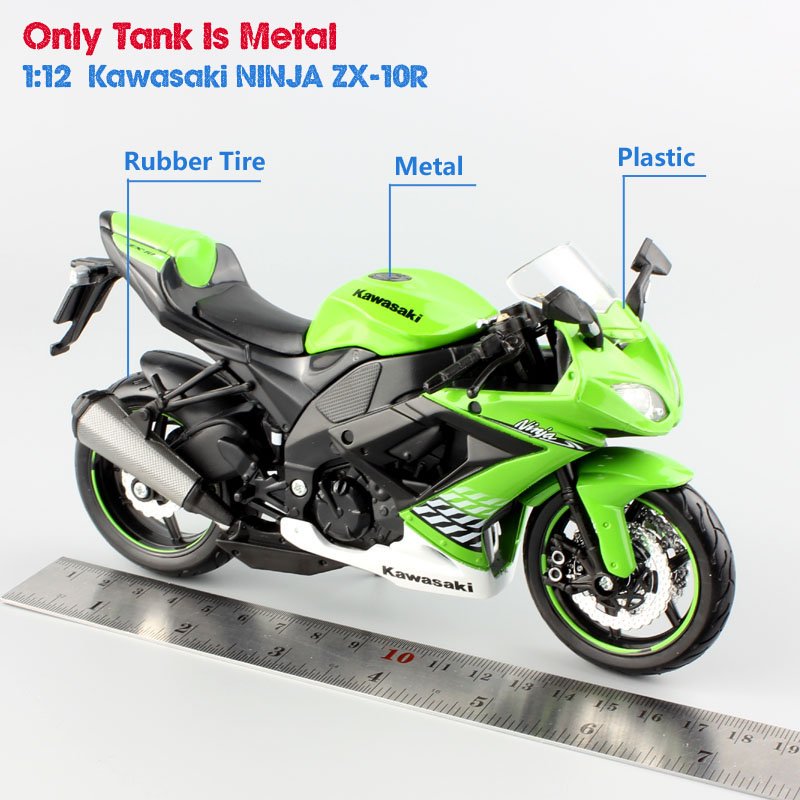 1:12 scale maisto Kawasaki NINJA ZX 10R ZX-10R super bike diecast vehicle racing motorcycle models toys children's collection