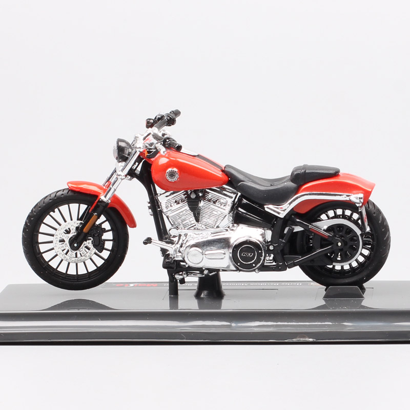 1/18 scales maisto 2016 HD Breakout softail motorcycle Diecast Vehicle toy miniatures for children's collection sports bike red