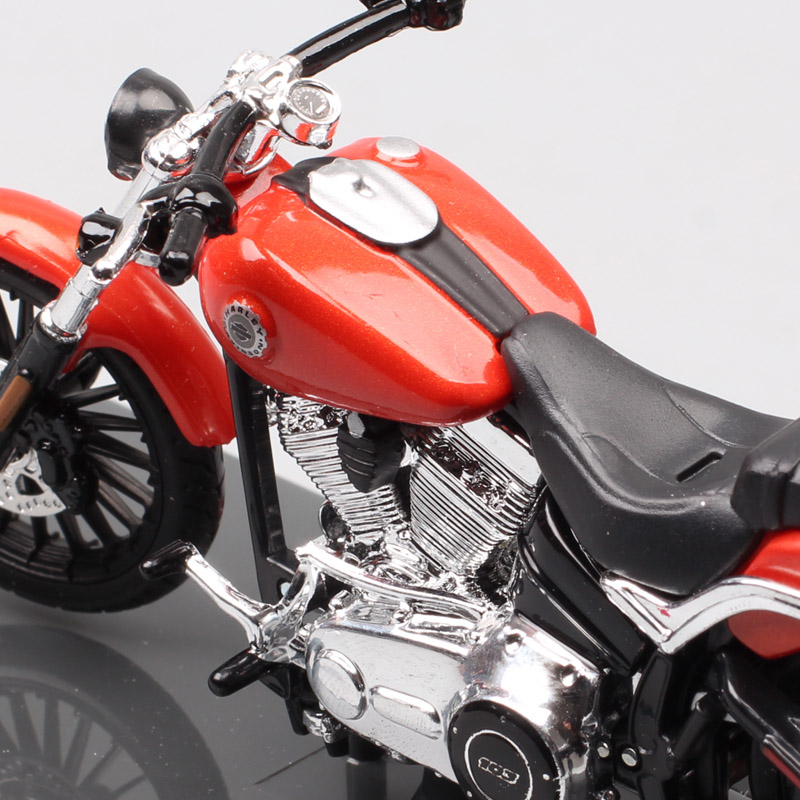 1/18 scales maisto 2016 HD Breakout softail motorcycle Diecast Vehicle toy miniatures for children's collection sports bike red