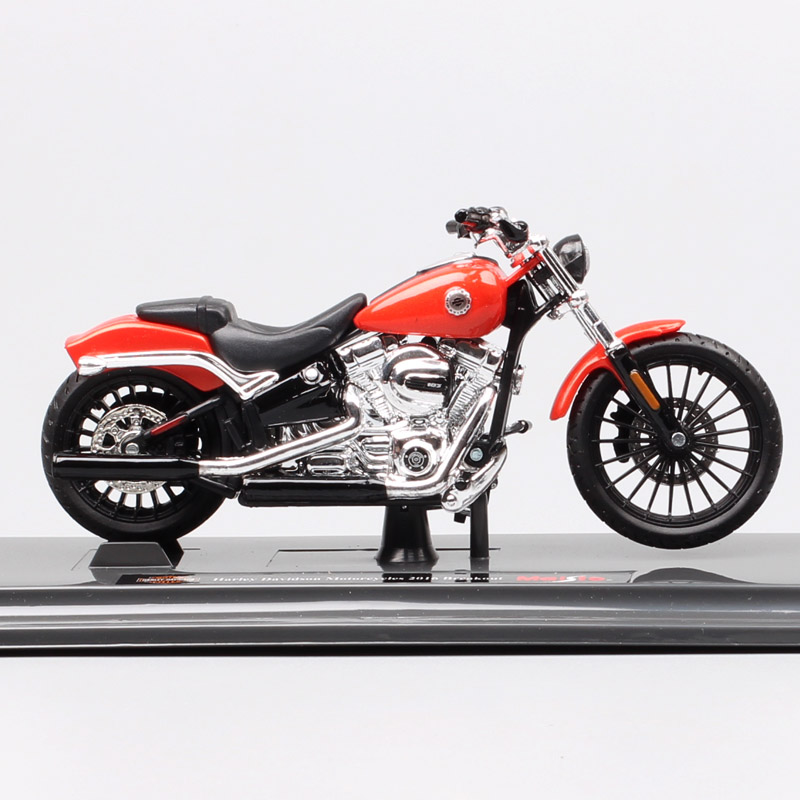 1/18 scales maisto 2016 HD Breakout softail motorcycle Diecast Vehicle toy miniatures for children's collection sports bike red