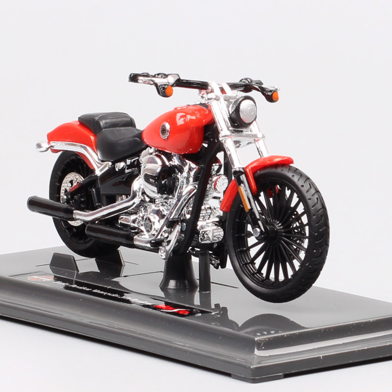 1/18 scales maisto 2016 HD Breakout softail motorcycle Diecast Vehicle toy miniatures for children's collection sports bike red