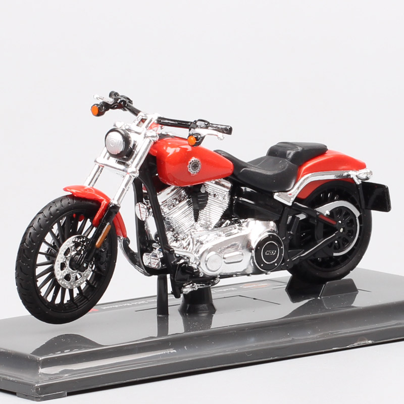1/18 scales maisto 2016 HD Breakout softail motorcycle Diecast Vehicle toy miniatures for children's collection sports bike red