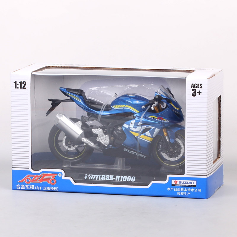 Kids 1/12 Scale 2018 Suzuki GSX-R1000 Sports Racing Motorcycle model Diecasts & Toy Vehicles moto bikes toy Replicas Gift Stand Kids 1/12 Scale 2018 Suzuki GSX-R1000 Sports Racing Motorcycle model Diecasts & Toy Vehicles moto bikes toy Replicas Gift Stand