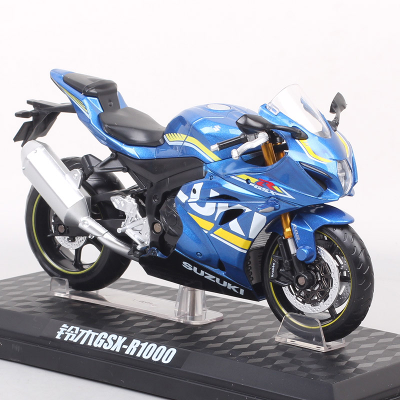 Kids 1/12 Scale 2018 Suzuki GSX-R1000 Sports Racing Motorcycle model Diecasts & Toy Vehicles moto bikes toy Replicas Gift Stand Kids 1/12 Scale 2018 Suzuki GSX-R1000 Sports Racing Motorcycle model Diecasts & Toy Vehicles moto bikes toy Replicas Gift Stand