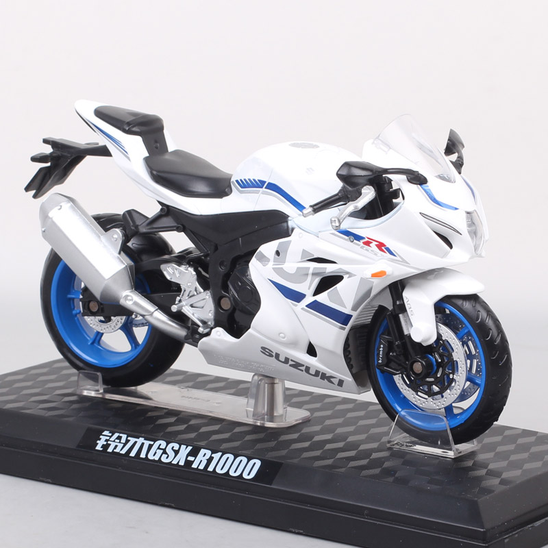 Kids 1/12 Scale 2018 Suzuki GSX-R1000 Sports Racing Motorcycle model Diecasts & Toy Vehicles moto bikes toy Replicas Gift Stand Kids 1/12 Scale 2018 Suzuki GSX-R1000 Sports Racing Motorcycle model Diecasts & Toy Vehicles moto bikes toy Replicas Gift Stand