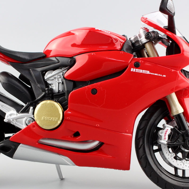 1:12 scale Maisto children 1199 Panigale R Superbike Die casting model motorbike motorcycle race Replica bike mini metal toy red