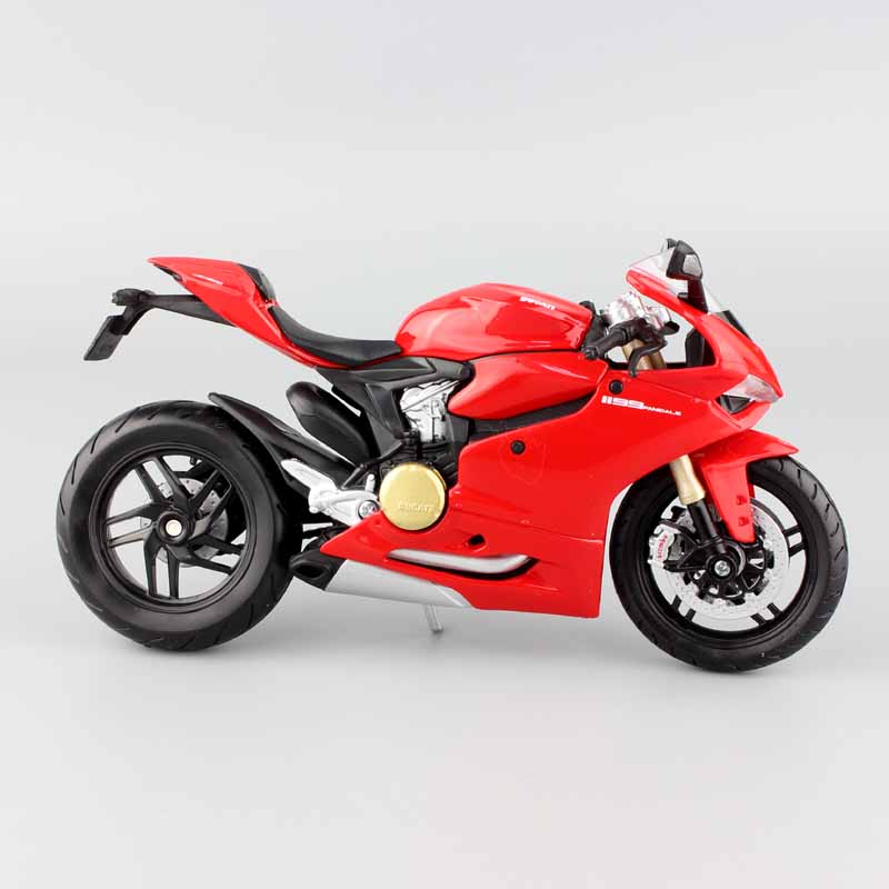 1:12 scale Maisto children 1199 Panigale R Superbike Die casting model motorbike motorcycle race Replica bike mini metal toy red