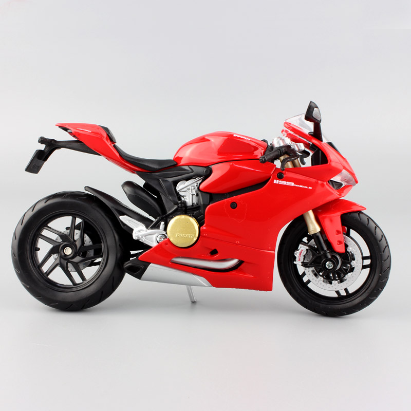 1:12 scale Maisto children 1199 Panigale R Superbike Die casting model motorbike motorcycle race Replica bike mini metal toy red