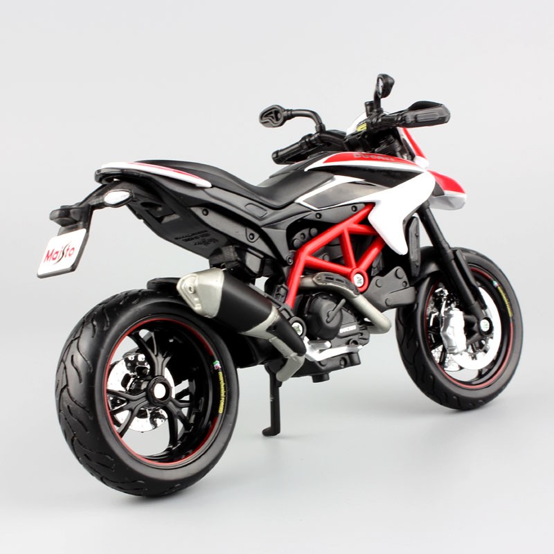 Maisto 1/12 Scale Ducati Hypermotaro 1100 EVO Corse Supermotard Moto bike Track Diecast Model Motorcycles Toy Kids Gift Replicas