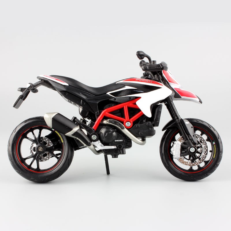 Maisto 1/12 Scale Ducati Hypermotaro 1100 EVO Corse Supermotard Moto bike Track Diecast Model Motorcycles Toy Kids Gift Replicas