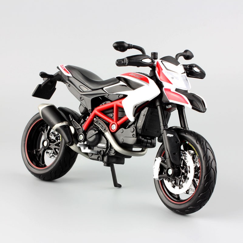 Maisto 1/12 Scale Ducati Hypermotaro 1100 EVO Corse Supermotard Moto bike Track Diecast Model Motorcycles Toy Kids Gift Replicas