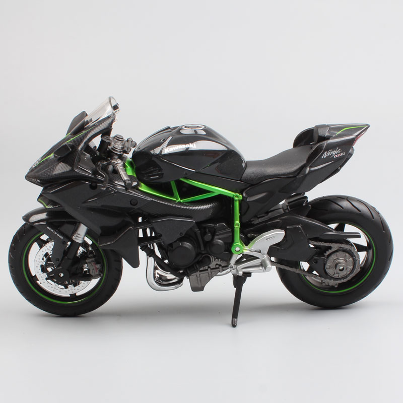 1:12 Scale Kawasaki Ninja H2 H2R diecast sportbike Track racing motorcycle supercharged models miniatures bike toy for child's 1:12 Scale Kawasaki Ninja H2 H2R diecast sportbike Track racing motorcycle supercharged models miniatures bike toy for child's