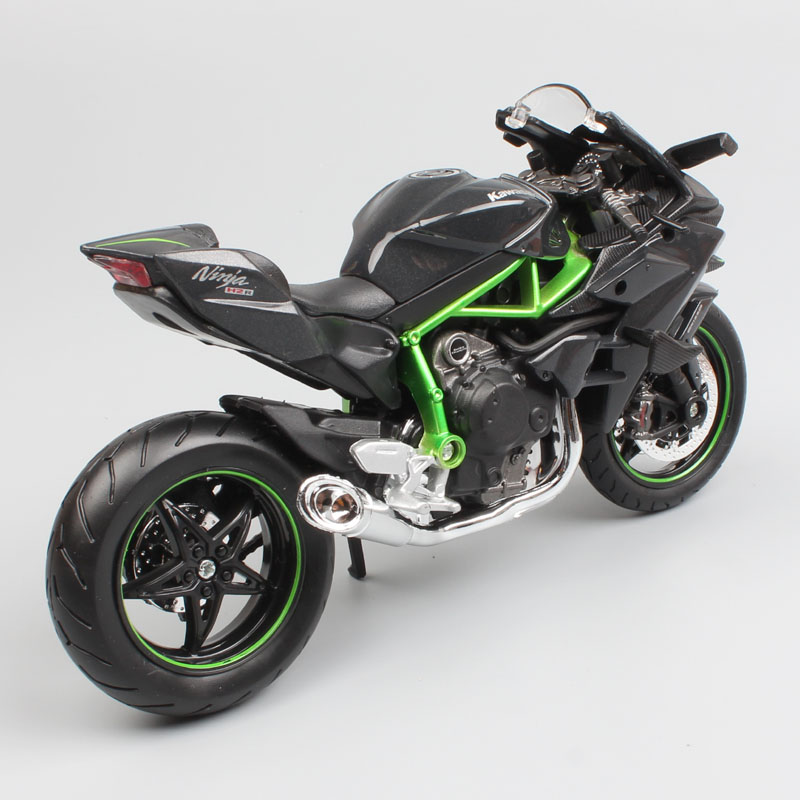 1:12 Scale Kawasaki Ninja H2 H2R diecast sportbike Track racing motorcycle supercharged models miniatures bike toy for child's 1:12 Scale Kawasaki Ninja H2 H2R diecast sportbike Track racing motorcycle supercharged models miniatures bike toy for child's