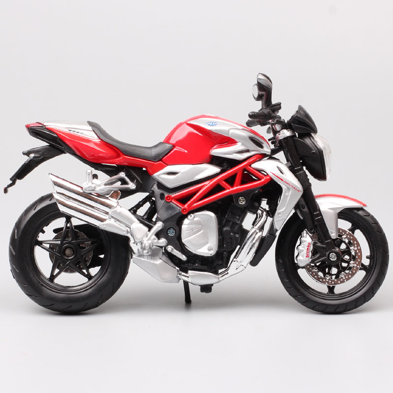 Children's Maisto 1/12 Scale Diecast Motorcycles MV Agusta Brutale 1090 RR Bike Model Toy Moto Vehicle Racing Replica Gift Hobby