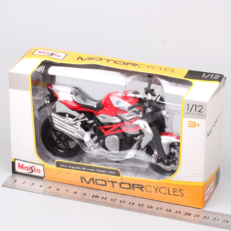 Children's Maisto 1/12 Scale Diecast Motorcycles MV Agusta Brutale 1090 RR Bike Model Toy Moto Vehicle Racing Replica Gift Hobby
