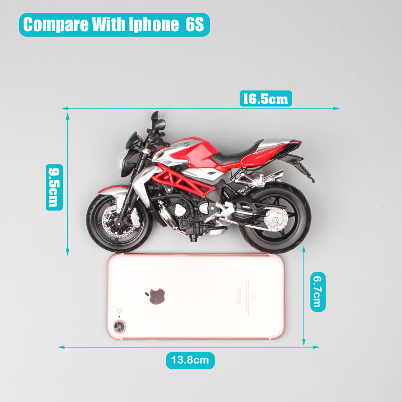 Children's Maisto 1/12 Scale Diecast Motorcycles MV Agusta Brutale 1090 RR Bike Model Toy Moto Vehicle Racing Replica Gift Hobby