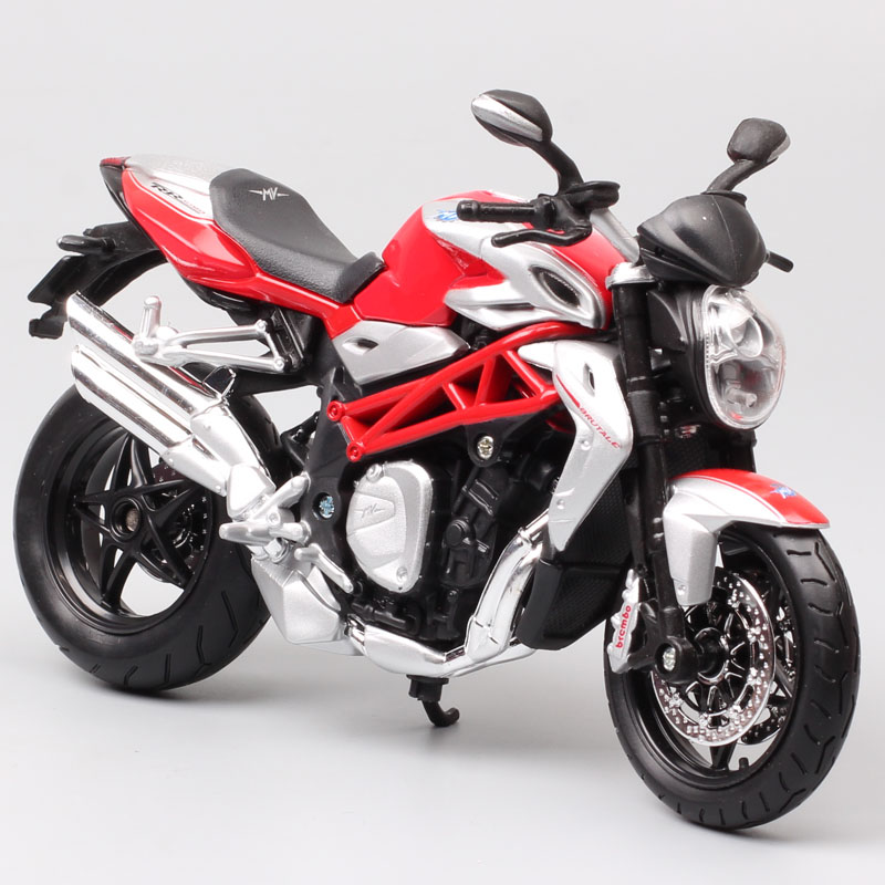 Children's Maisto 1/12 Scale Diecast Motorcycles MV Agusta Brutale 1090 RR Bike Model Toy Moto Vehicle Racing Replica Gift Hobby