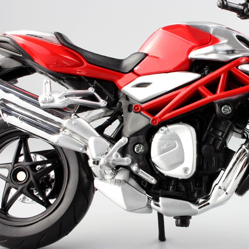 Children's Maisto 1/12 Scale Diecast Motorcycles MV Agusta Brutale 1090 RR Bike Model Toy Moto Vehicle Racing Replica Gift Hobby