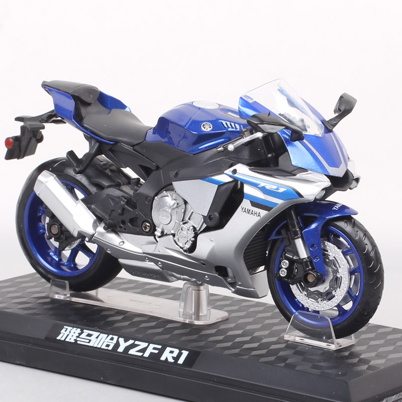 1:12 Scale 2018 Yamaha YZF-R1 Road Rider Motorcycle model Diecast Toy Vehicle Super Sports Moto Bikes Toy Of Boys Gift Souvenir