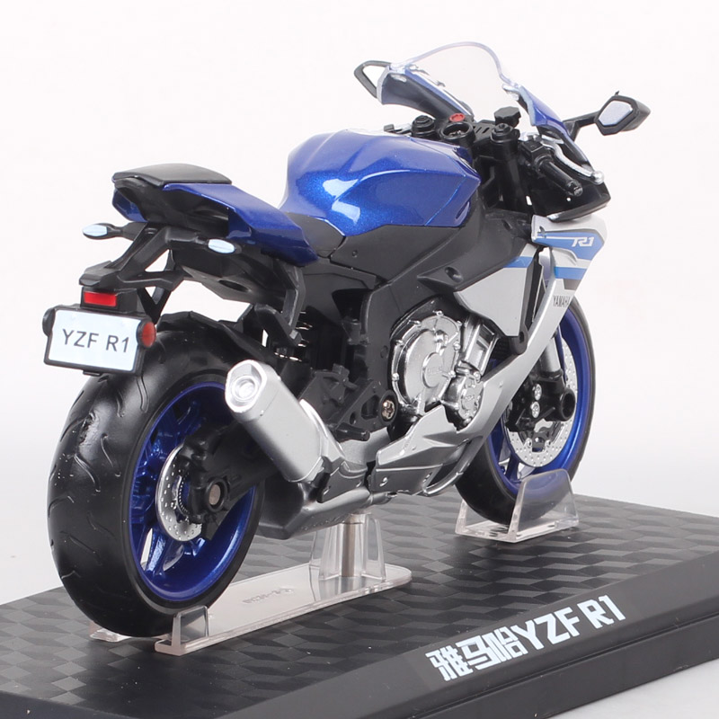 1:12 Scale 2018 Yamaha YZF-R1 Road Rider Motorcycle model Diecast Toy Vehicle Super Sports Moto Bikes Toy Of Boys Gift Souvenir