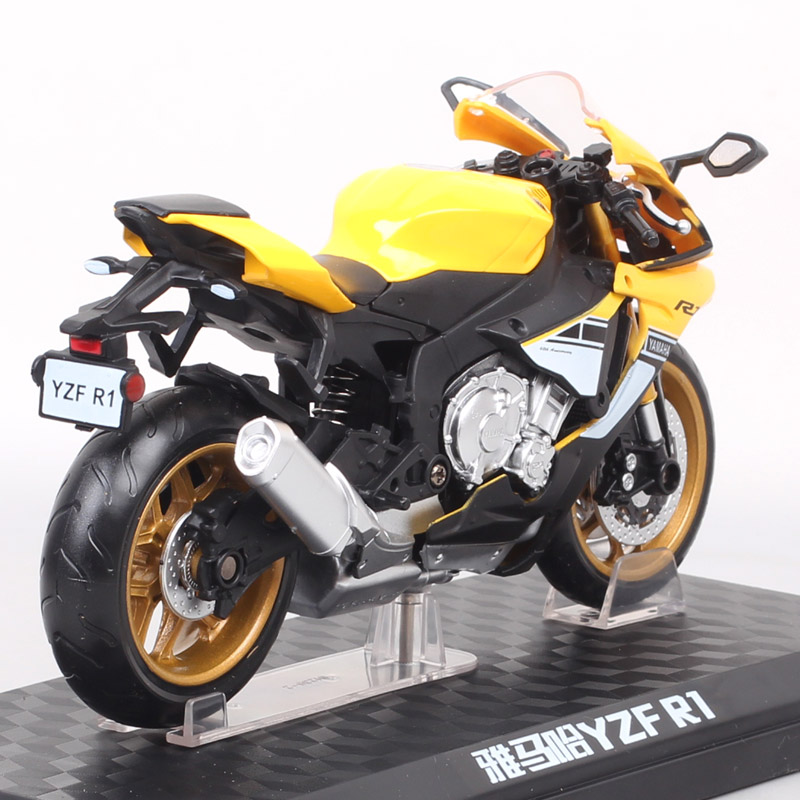 1:12 Scale 2018 Yamaha YZF-R1 Road Rider Motorcycle model Diecast Toy Vehicle Super Sports Moto Bikes Toy Of Boys Gift Souvenir