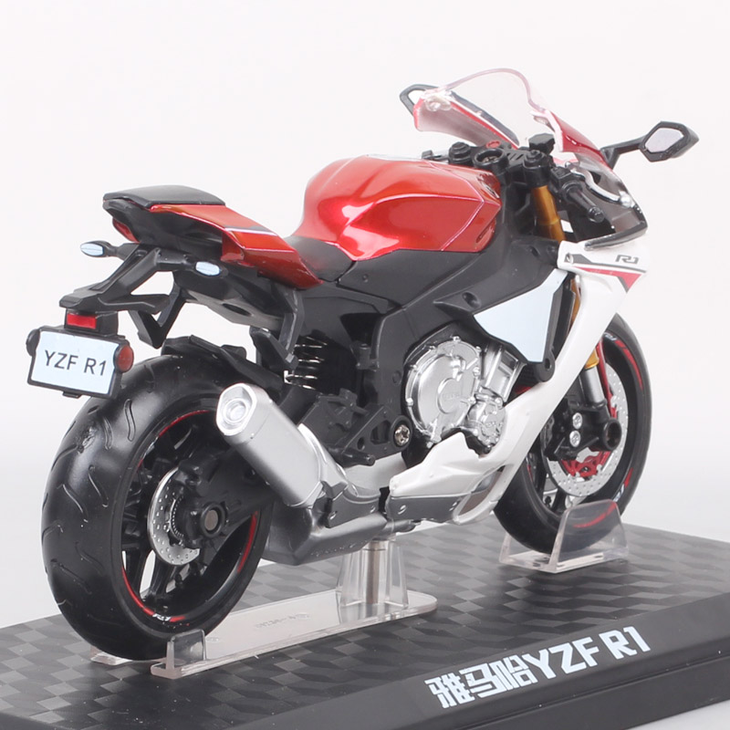 1:12 Scale 2018 Yamaha YZF-R1 Road Rider Motorcycle model Diecast Toy Vehicle Super Sports Moto Bikes Toy Of Boys Gift Souvenir